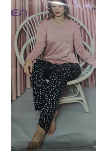 3200 Uzun Kollu Kadın Pijama Takımı