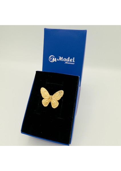 Kelebek Motifli Detaylı Tasarım Küçük Broş modelleri