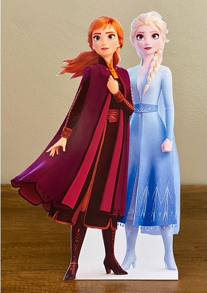 Elsa Ve Anna Masaönü Ayaklı Pano