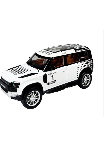 Çek Bırak 1:22 Sesli ve Işıklı Buharlı Df Safari Metal Jeep