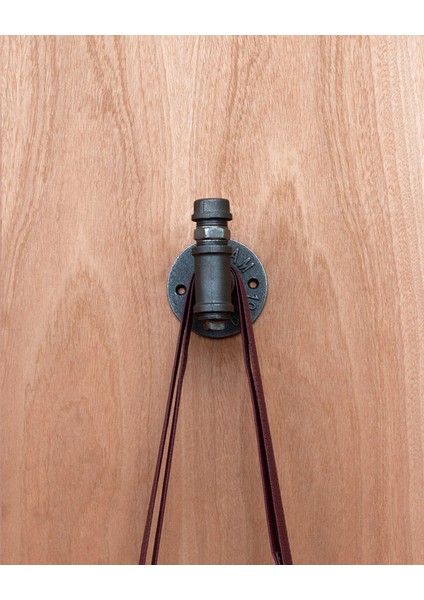Endüstriyel Boru Askısı Kapı Askıları Vintage Banyo Havlusu Askıları Metal Duvar Askıları