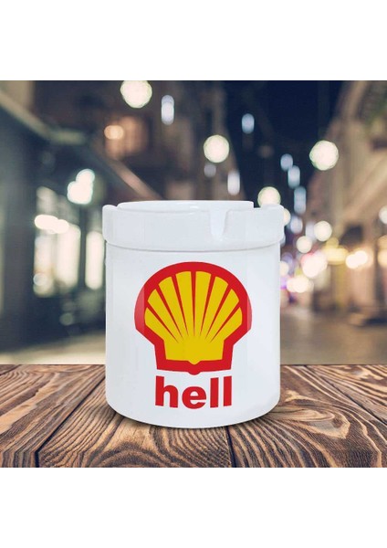 Hell Yazılı Küllük Logo Baskılı Kül Tablası K-111