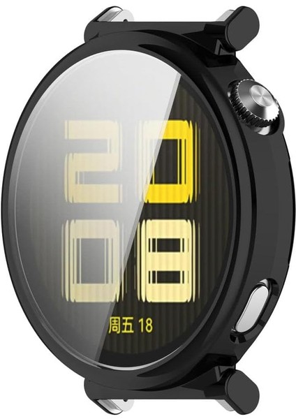 Huawei GT5 41mm ile Uyumlu Tam Kapatan Çerceve Önü Kapalı Tasarım Silikon Kılıf Çerçeve Darbe ve Çiziklere Karşı Koruma