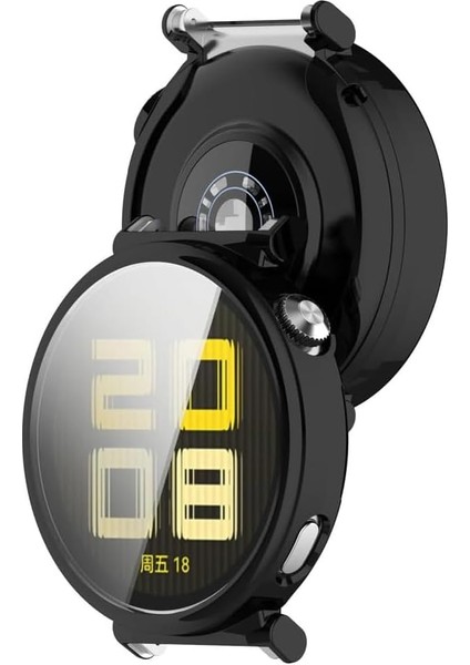 Huawei GT5 41mm ile Uyumlu Tam Kapatan Çerceve Önü Kapalı Tasarım Silikon Kılıf Çerçeve Darbe ve Çiziklere Karşı Koruma modelleri