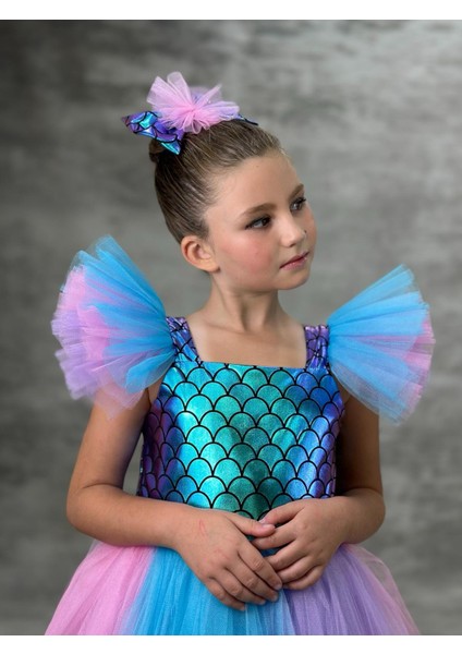 Pul Desenli Deniz Kızı Doğumgünü Elbise fiyatları