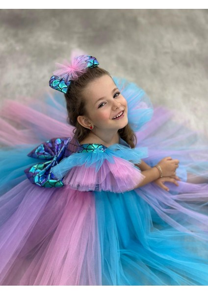 Pul Desenli Deniz Kızı Doğumgünü Elbise fırsatları