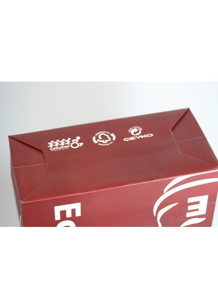 Eczane Karton Çanta Körüklü Bordo 20 x 10 x 23,50 cm 25 Adet
