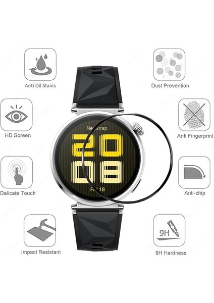 Ekran Koruyucu Huawei Watch Gt5 46mm ile Uyumlu Tam Kapatan Ppma Nano Black Hd Şeffaf fiyatları