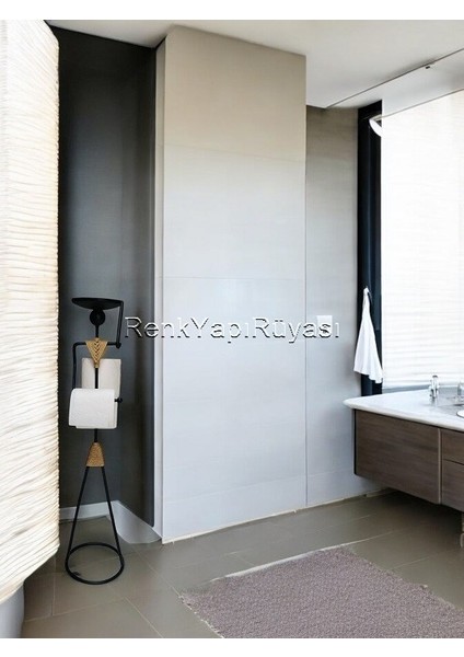 Kaliteli Siyah Ayaklı Tuvalet Kağıtlığı Kağıtlık Paslanmaz Yedekli Tuvalet Wc Banyo Tuvalet