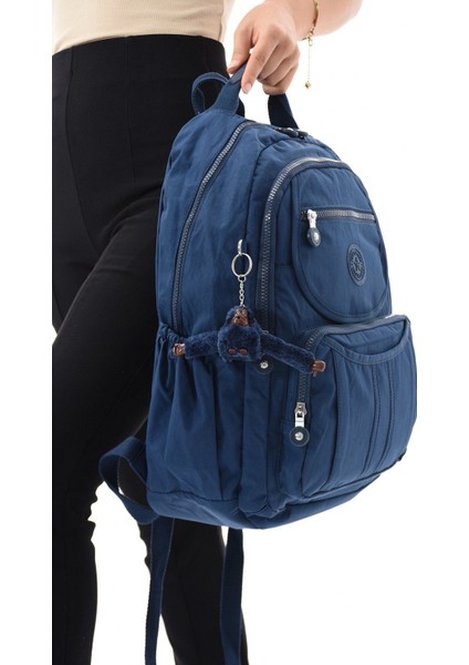 8860 Unisex Klınkır Maymunlu Günlük ve Okul Sırt Çantası