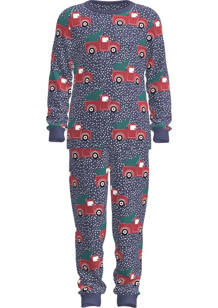 Erkek Çocuk The Truck Mavi Pijama Takımı
