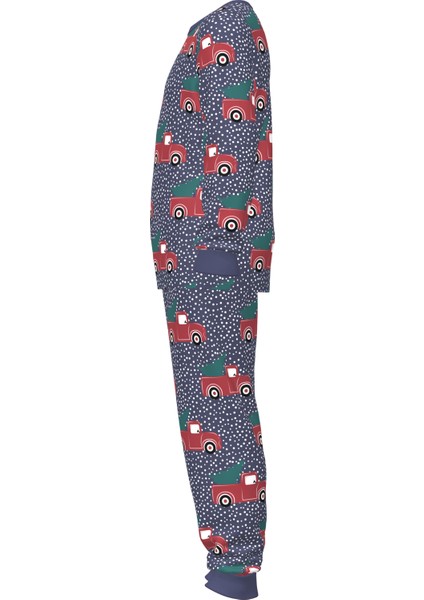 Erkek Çocuk The Truck Mavi Pijama Takımı