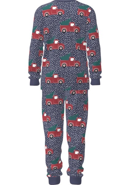 Erkek Çocuk The Truck Mavi Pijama Takımı