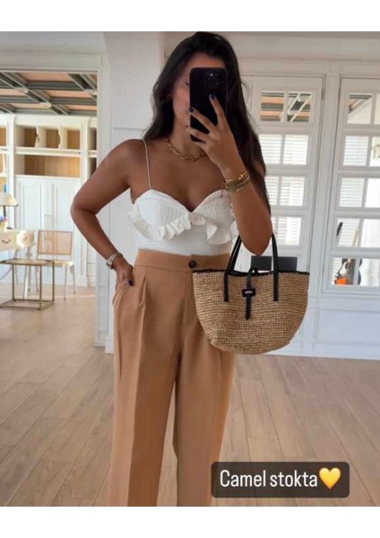Önden Piliseli Pantalon