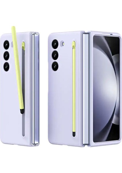Samsung Z Fold 6 Uyumlu Kalemli Silikonlu Kılıf