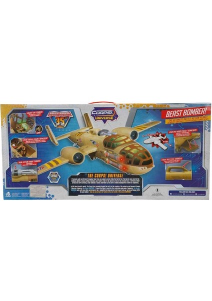 33938 The Corps Universe Beast Bomber Sesli ve Işıklı Askeri Uçak