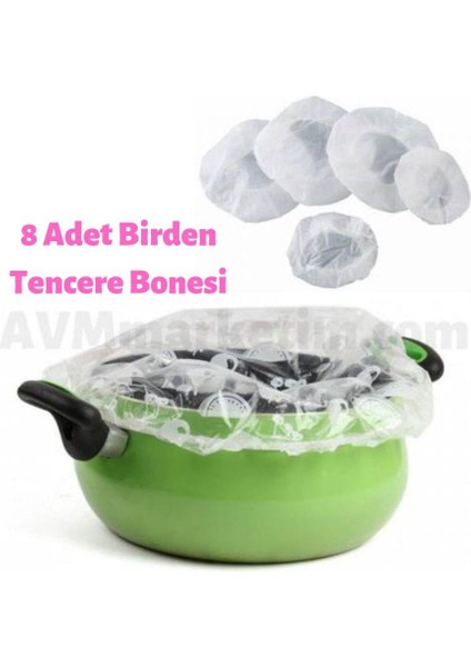 Tencere Bonesi Tabak Bonesi 8 Li Lastikli Streç Gıda Koruyucu fiyatları