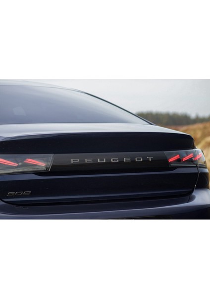 Peugeot Bagaj Yeni Nesil 3m 3D Siyah Abs Yazı Logo