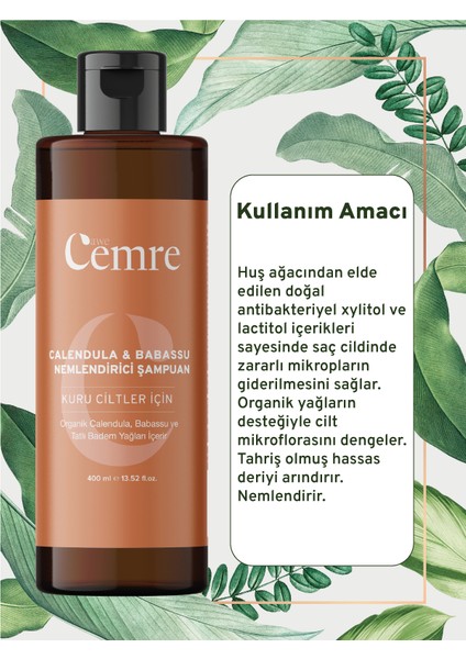 Awe Cemre Calendula Doğal Bitkisel Özlü Şampuan 400 ml