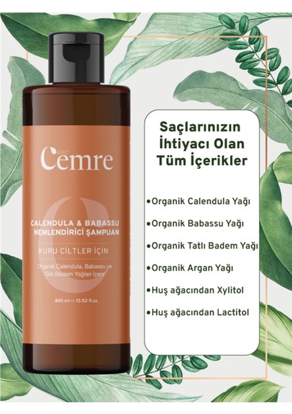 Awe Cemre Calendula Doğal Bitkisel Özlü Şampuan 400 ml