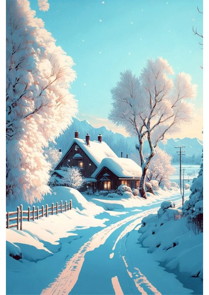 Kış Temalı Kanvas Tablo