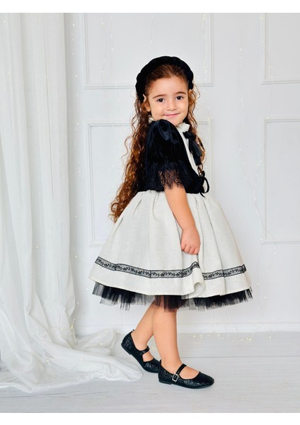 Siyah Kadife Kız Bebek Kostümü,doğum Günü Elbise,fotoğraf Çekim Elbise,0-12 Yaş Uygun fiyatları