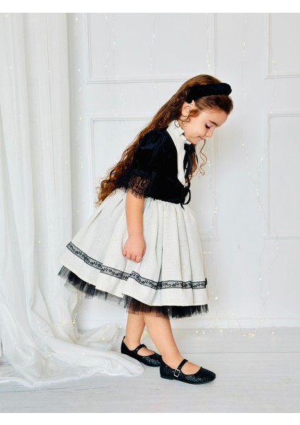 Siyah Kadife Kız Bebek Kostümü,doğum Günü Elbise,fotoğraf Çekim Elbise,0-12 Yaş Uygun modelleri