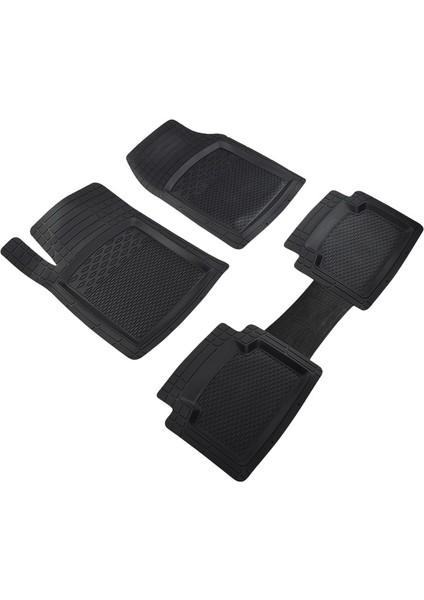 Jeep Compas Uyumlu 4d Havuzlu Paspas Kesilebilir Model Siyah Fs Modern