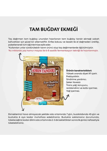 Tadım Paketi (1 Paket Ekşi Mayalı Tam Buğday ve Siyez Ekmeği 1 Paket Ekşi Mayalı Çavdar Ekmeği)