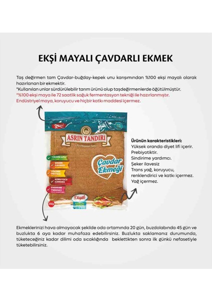 Tadım Paketi (1 Paket Ekşi Mayalı Tam Buğday ve Siyez Ekmeği 1 Paket Ekşi Mayalı Çavdar Ekmeği)