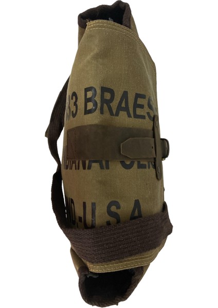 Vintage Baskılı Su Geçirmez Kanvas Deri Unisex Postacı Omuz Çantası 29 cm x 30 cm indirimleri
