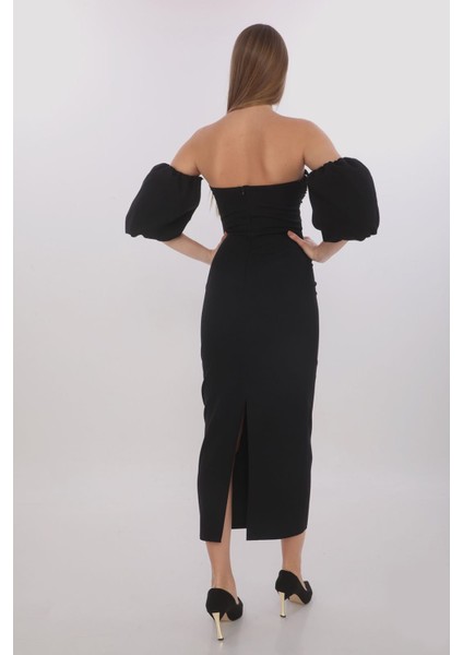 Saten Pilise Garni Detaylı Elbise fiyatları