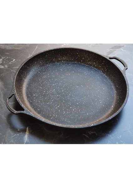 Alüminyum Döküm Granit Saç Kavurma 38CM