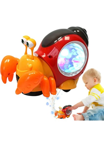 Emeklemeye Yardımcı Işıklı ve Müzikli Yengeç