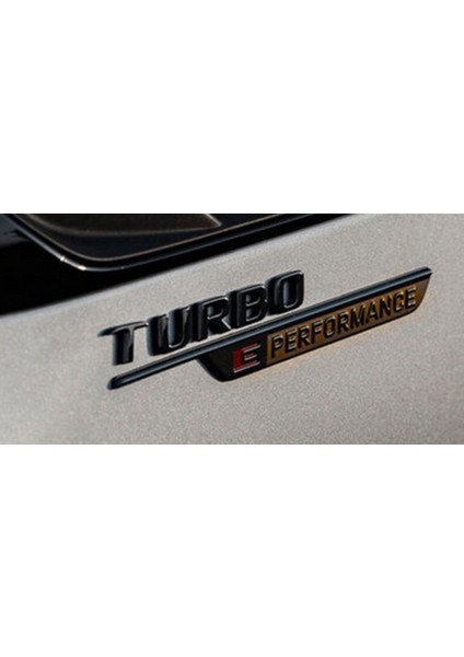 Turbo E Performance Siyah Çamurluk Yanı Logo Benz Ile Uyumlu