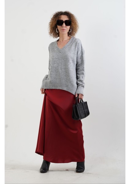 Gri Melanj Best V Yaka Kazak fiyatları