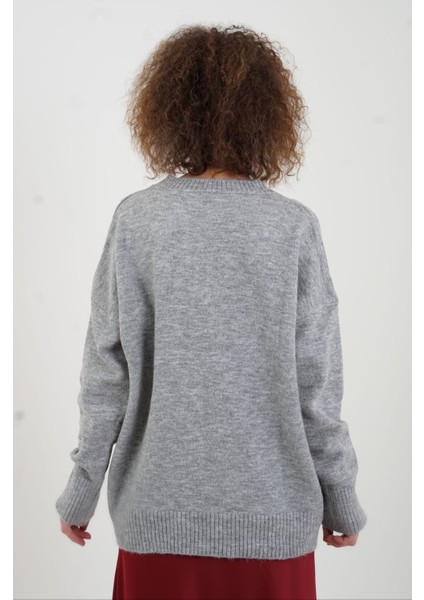 Gri Melanj Best V Yaka Kazak fırsatları