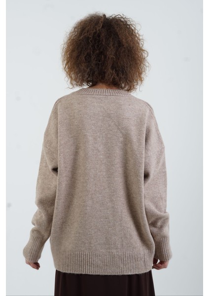 Bej Melanj Best V Yaka Kazak fırsatları