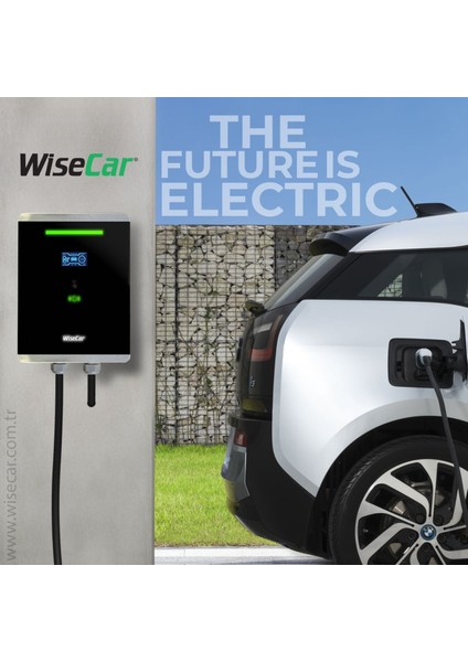 Wt1 Smart Kartlı 7.4 Kw Duvar Tipi Elektrikli Araç Şarj Istasyonu Kablolu