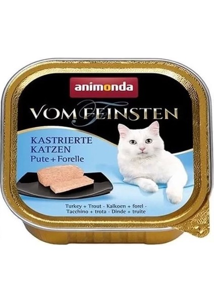 Vom Feinsten Mildes Menu Hindi Etli ve Alabalıklı Yetişkin Konserve Kedi Maması 100 gr