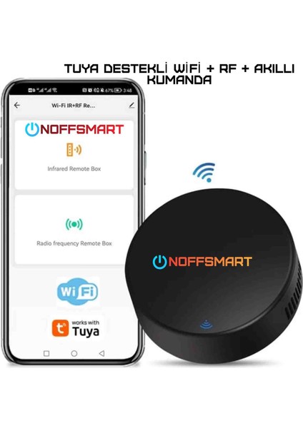 Tuya Destekli Wifi + Rf + Ir Akıllı Kumanda