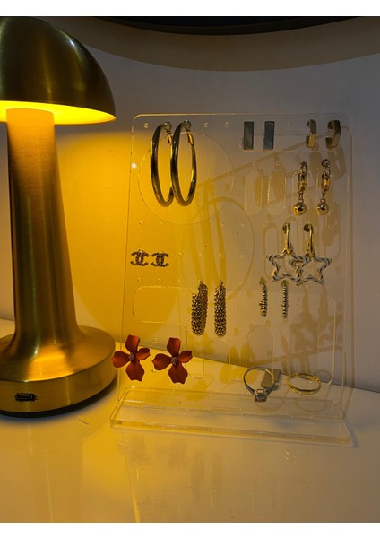 Şeffaf Pleksi Takı Standı - Küpe Yüzük Takı Organizer fırsatları