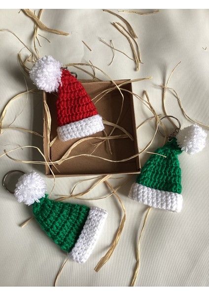 Yılbaşı Şapkası El Örgüsü Anahtarlık fiyatları