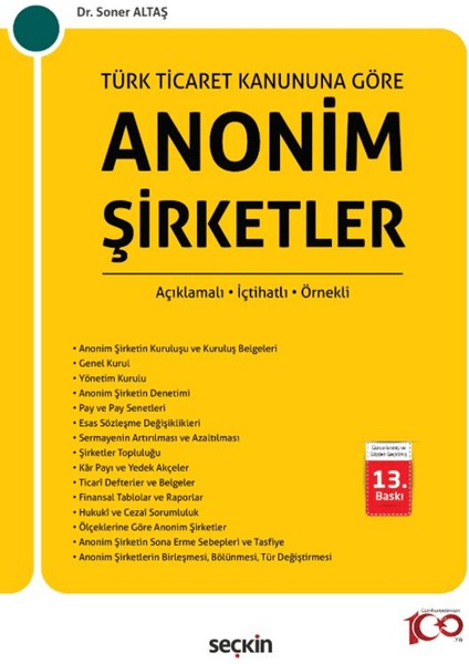 Anonim Şirketler - Soner Altaş