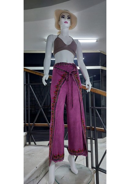 Otantik Nakış İşlemeli Harem Şalvar Bulmaca Pantolon(104 CM)