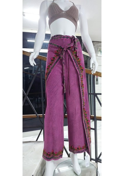Otantik Nakış İşlemeli Harem Şalvar Bulmaca Pantolon(104 CM)