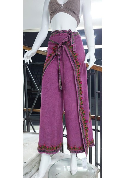 Otantik Nakış İşlemeli Harem Şalvar Bulmaca Pantolon(104 CM)