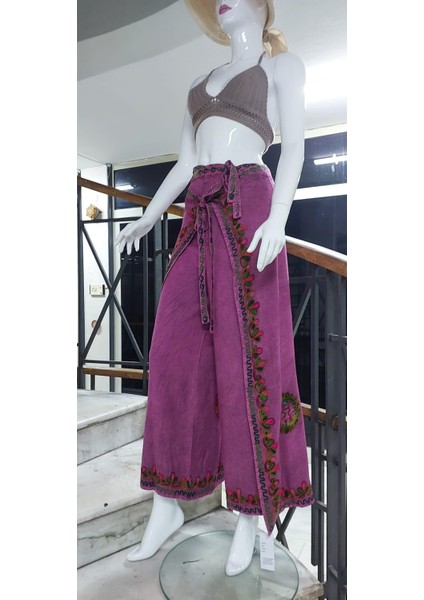 Otantik Nakış İşlemeli Harem Şalvar Bulmaca Pantolon(104 CM)