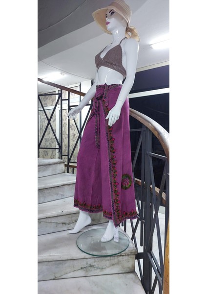 Otantik Nakış İşlemeli Harem Şalvar Bulmaca Pantolon(104 CM)