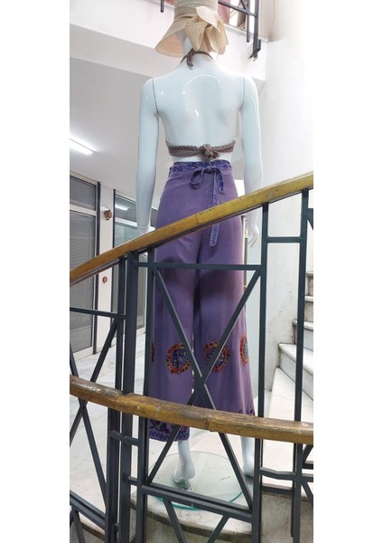 Otantik Nakış İşlemeli Harem Şalvar Bulmaca Pantolon(104 CM)